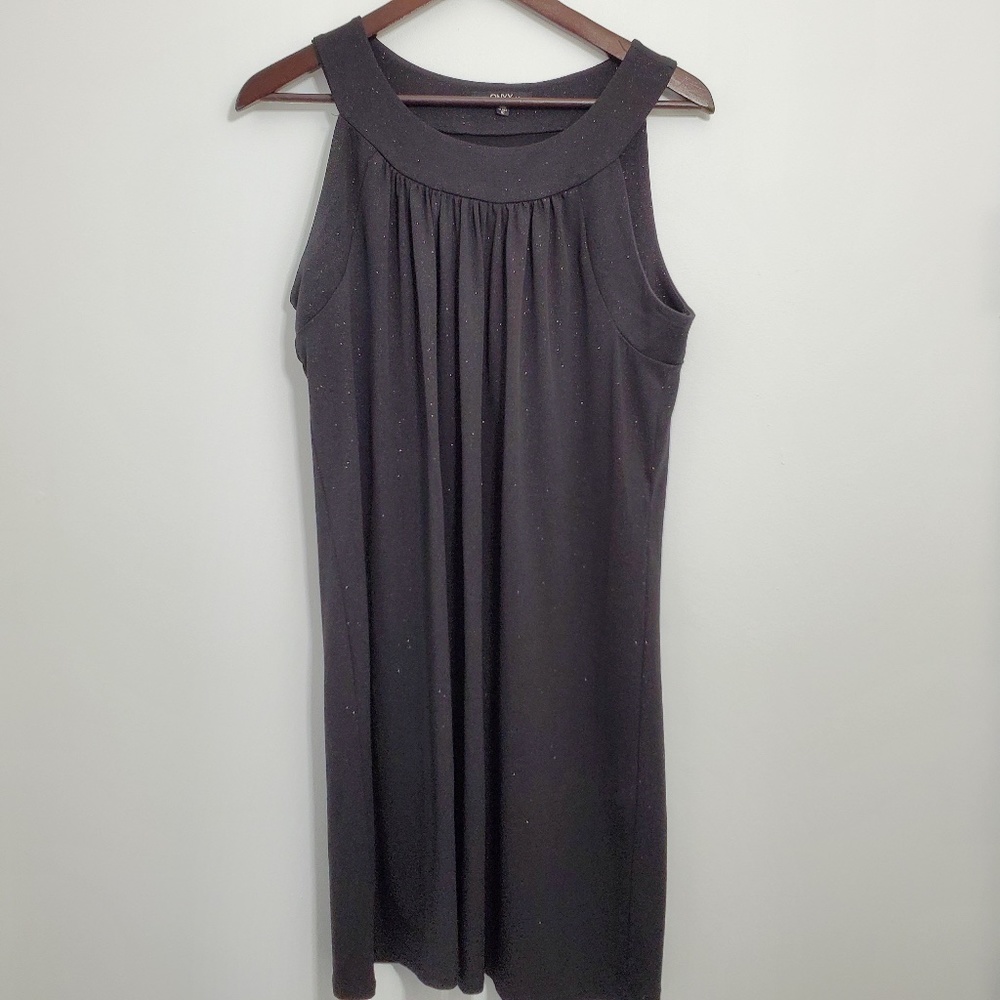 Onyx Nite Black Shimmer Mini Dress